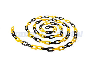 8-Millimeter-Durchmesser Verkehrs-Kegel-Plastikkettenglied mit schwarzer gelber Farbe