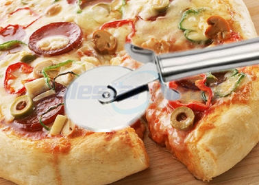 Runder Gebäck-Edelstahl-Pizza-Trennmesser-multi Funktionsharte beanspruchung