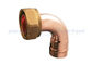 Gerade/Biegung metrisches Kupfer-Endeinspeisung der Adapter-Faden Zylinder 8x3/4“ für Wechselstrom