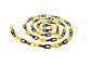 8-Millimeter-Durchmesser Verkehrs-Kegel-Plastikkettenglied mit schwarzer gelber Farbe
