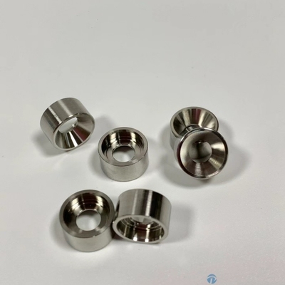 CNC-Präzisionsdrehte Komponenten Rundring mit Radiusflansche CNC 17-4PH Edelstahlteile Nickelplattiert