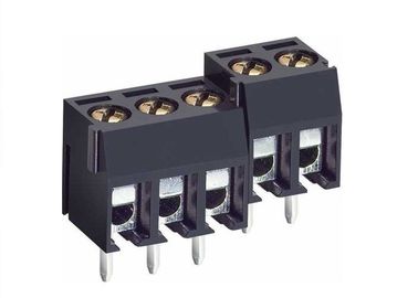 Messing-Ni überzogene Käfig-Neigung 5mm/5.08mm PWB-Schraubklemme-Klemmenblock-Verbindungsstück
