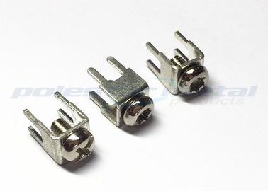 6-32 x 1/4 ZOLL-Schnapp-PWB-Berg-Schraubklemme mit Nickel überzogenen Messingschrauben