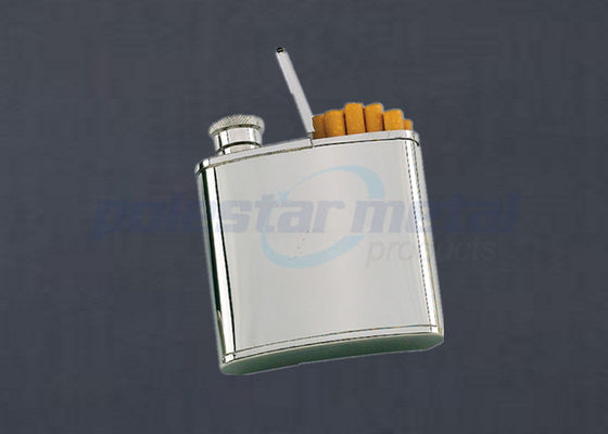 Kundengebundene 2 in 1 Edelstahl gravierten Hüften-Flasche/Zigarettenspitze